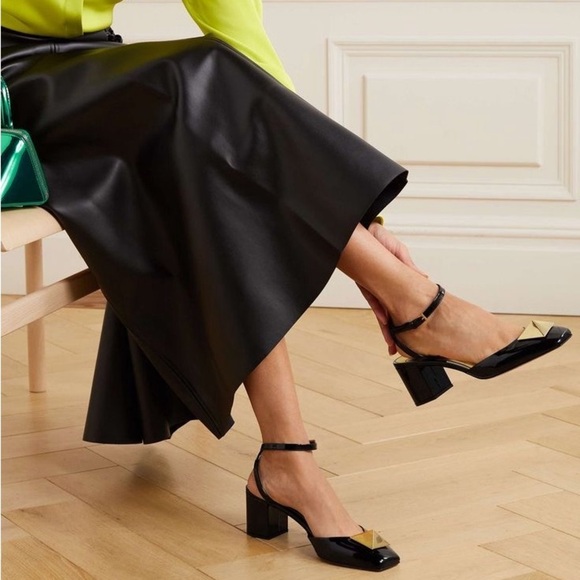 Kate Spade Black Leather Pumps Size 7 - Picture 8 of 10